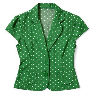 Vintage Retro Style Polka Dot Vest • Size M